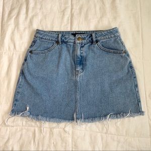 Forever 21 Light Denim Mini Skirt